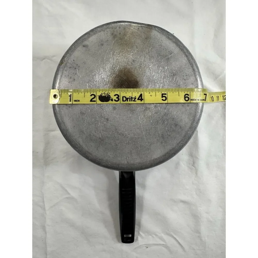 Vintage Enterprise Quality Aluminum Pot sauce pan 7 Inch Diameter With‎ Lid